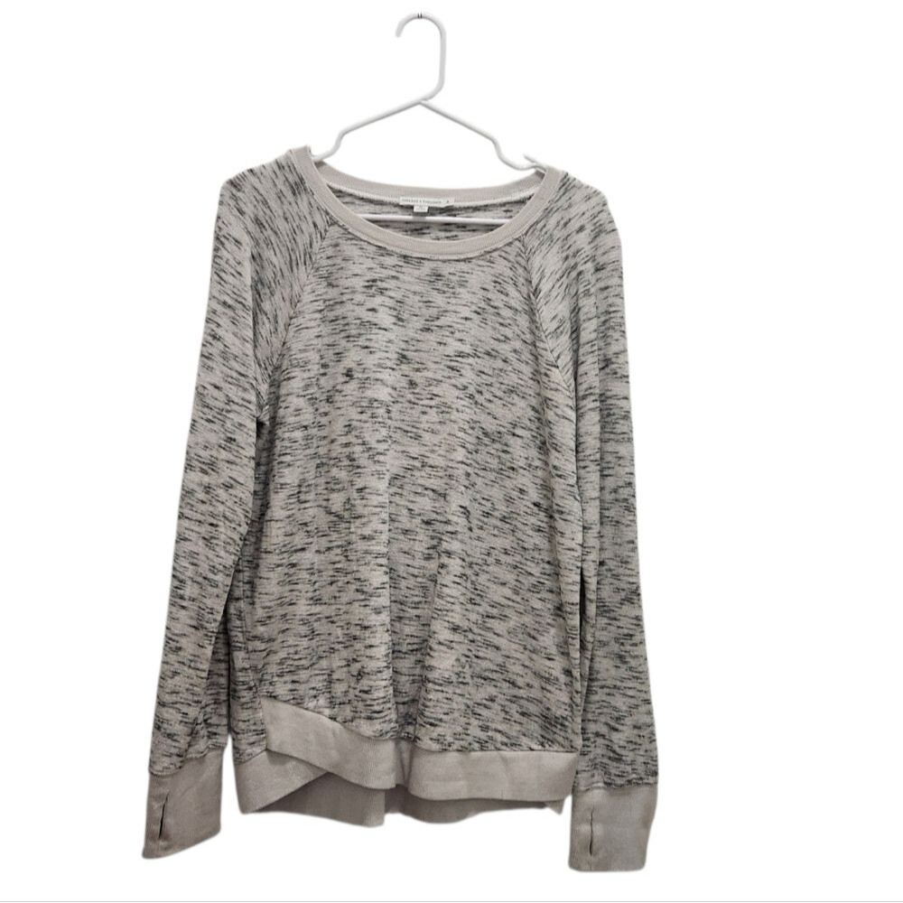 Threads 4 Thought M Gray Space Dye Organic Cotton Modal Pullover Sweatshirt